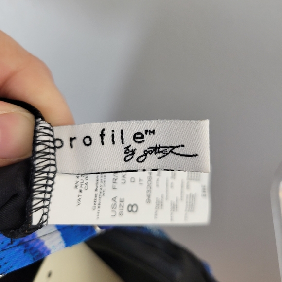 GOTTEX Profile Tidal Wave geometric full bottom tummy control one-piece swimsuit - Picture 8 of 11